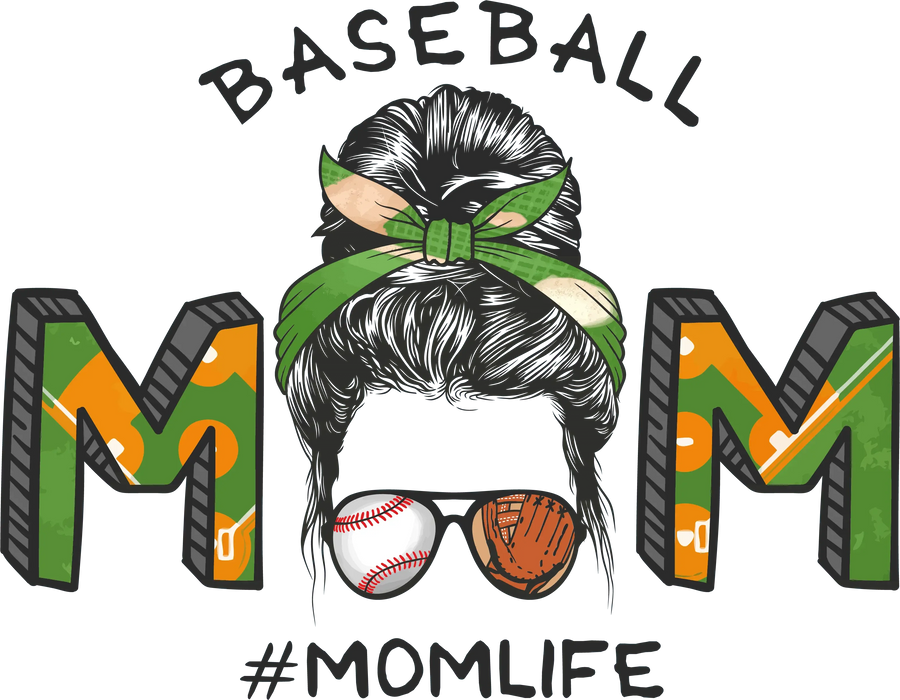 Cool Baseball Mom Design - DTF Ready To Press