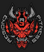 Demon Oni Mask - DTF Ready to Press (black_bg)