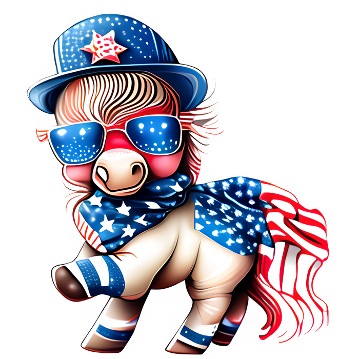 Fourth Of July Goat Design - DTF Ready To Press
