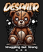 Despair Bear - DTF Ready to Press (black_bg)