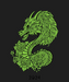 Dragon Artwork - DTF Ready to Press (black_bg)