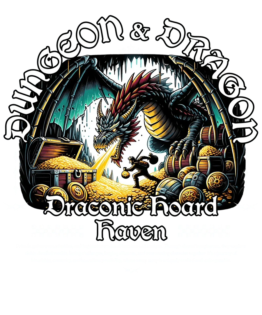 Dungeon & Dragon Hoard - DTF Ready to Press