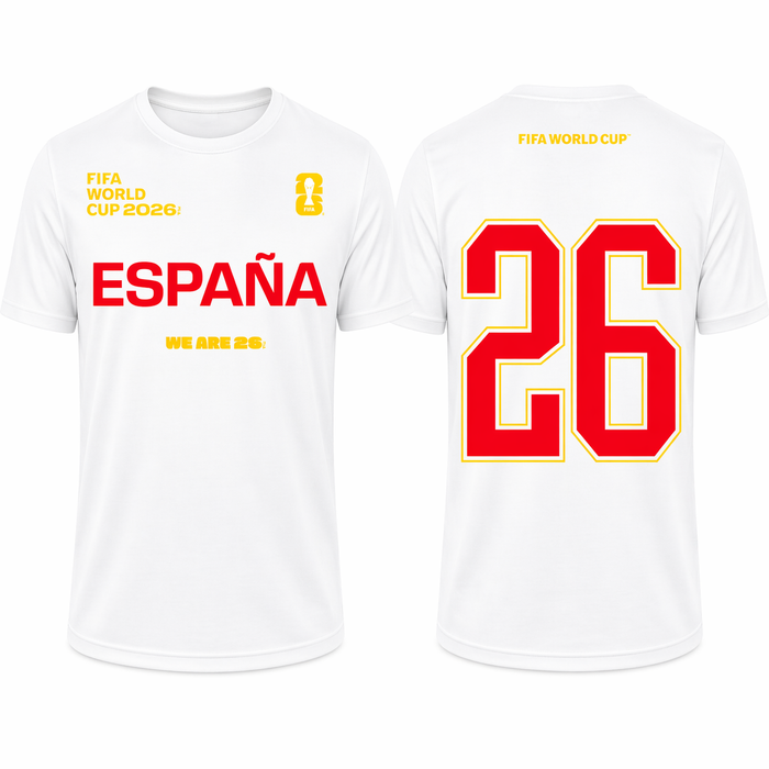 FIFA World Cup 2026 España Shirt – Official "We Are 26" Team Spain T-Shirt
