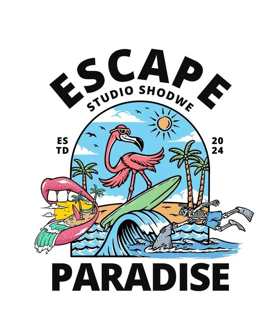 Escape Paradise - DTF Ready to Press