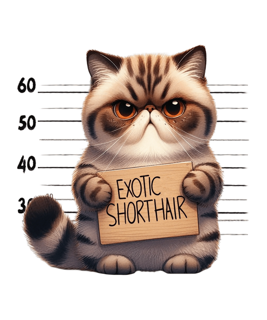 Exotic Shorthair Design - DTF Ready To Press