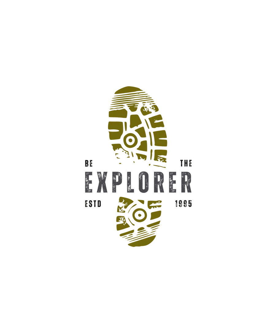 Explorer-Stiefelabdruck – DTF, bügelfertig