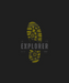 Explorer Boot Print - DTF Ready to Press (black_bg)