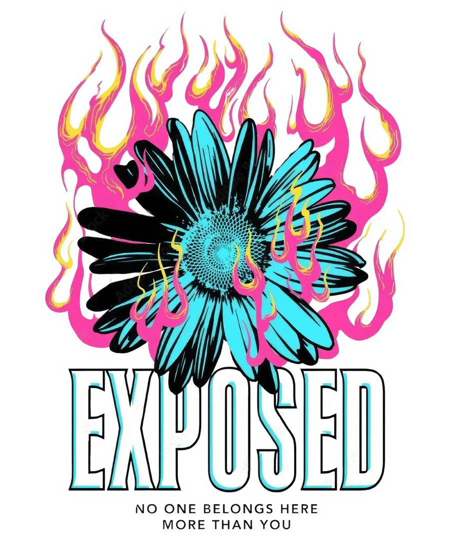 Exposed Flower - DTF Ready to Press