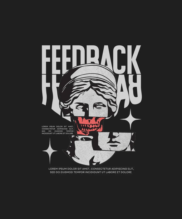 Feedback Rage - DTF Ready to Press (black_bg)