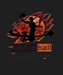 Fiery Slam Dunk - DTF Ready to Press (black_bg)