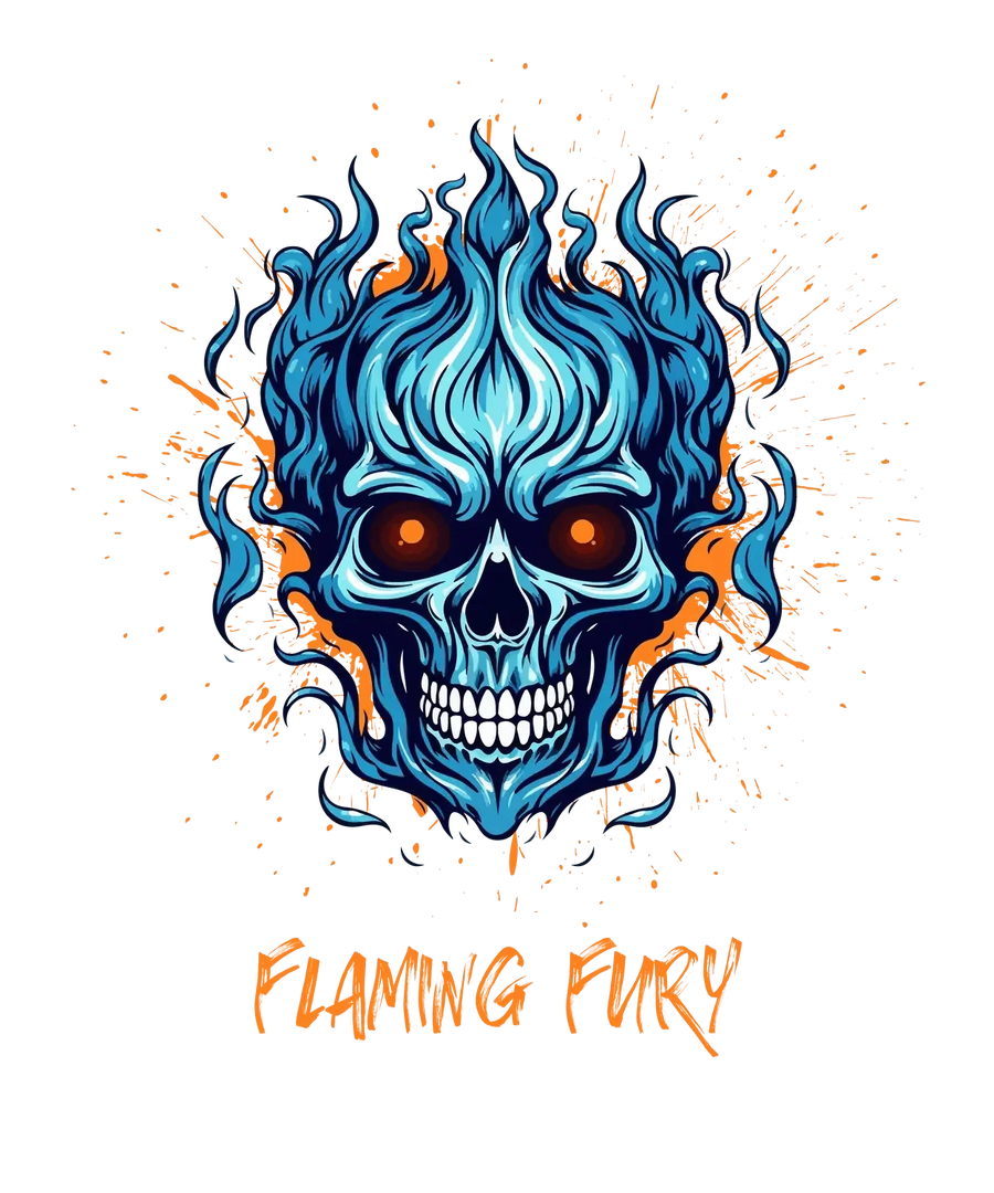 Flaming Fury - DTF Ready to Press