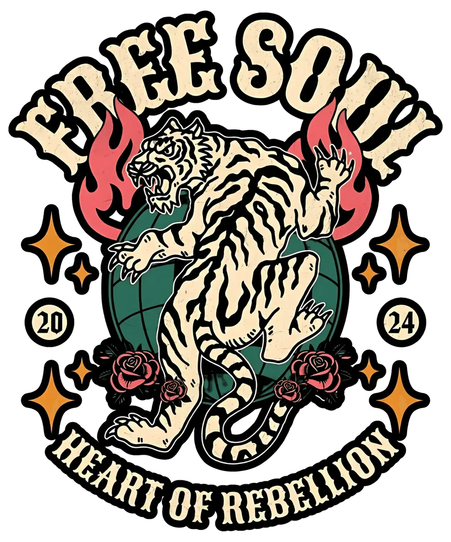 Free Soul Tiger - DTF Ready to Press
