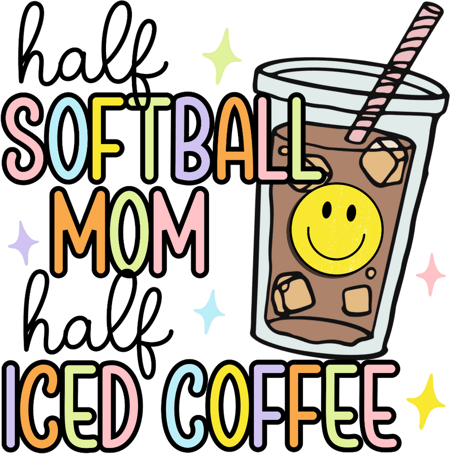 Funny Softball Mom Design - DTF Ready To Press