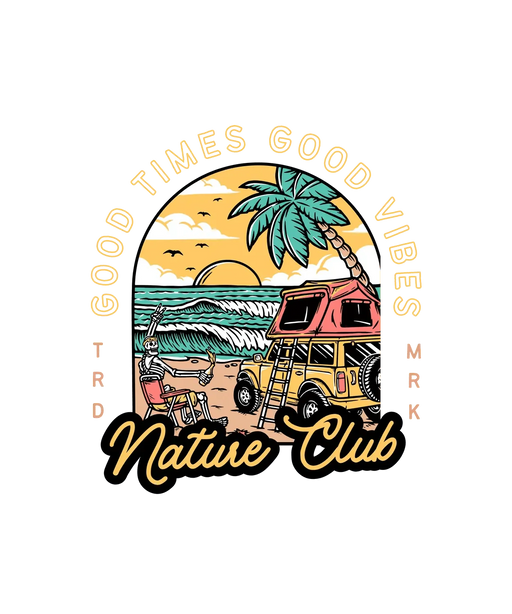 Good Times Vibes Beach - DTF Ready to Press (original)