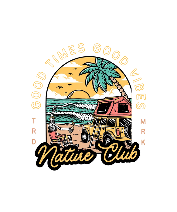 Good Times Vibes Beach - DTF Ready to Press (original)