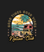 Good Times Vibes Beach - DTF Ready to Press (black_bg)