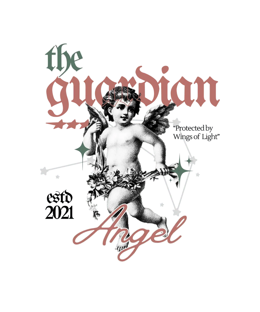 Guardian Angel Tee - DTF Ready to Press