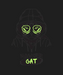 Hacker Cat - DTF Ready to Press (black_bg)