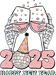 Happy New Year 2024 Christmas Design - DTF Ready To Press DTF Center