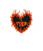 Heart of Fire - DTF Ready to Press (original)