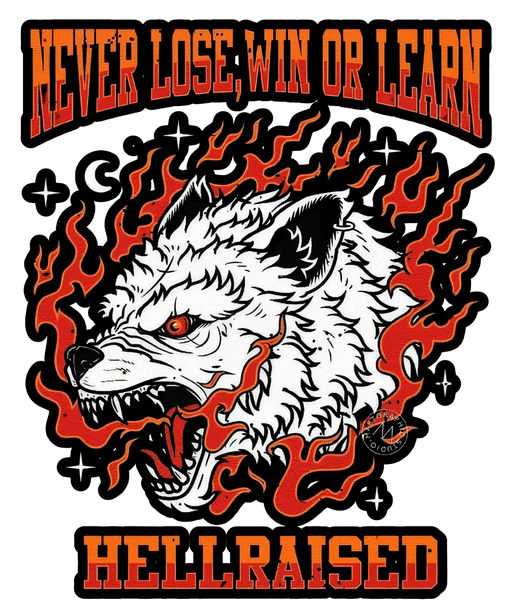 Hellraised Wolf - DTF Ready to Press (original)