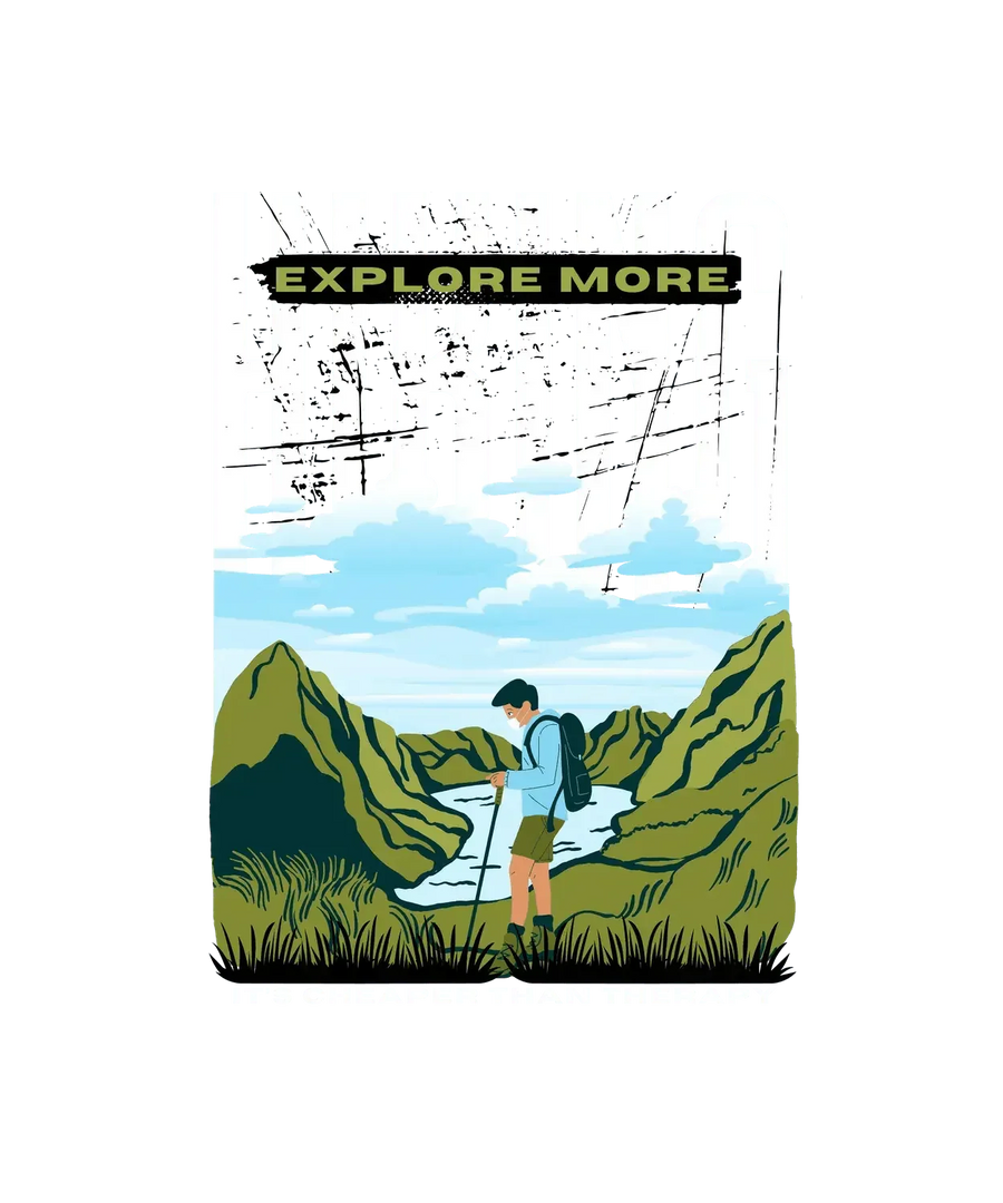 Hiking Therapy - DTF Ready to Press