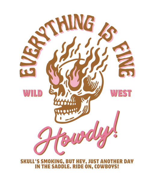 Howdy Cowboy - DTF Ready to Press (original)