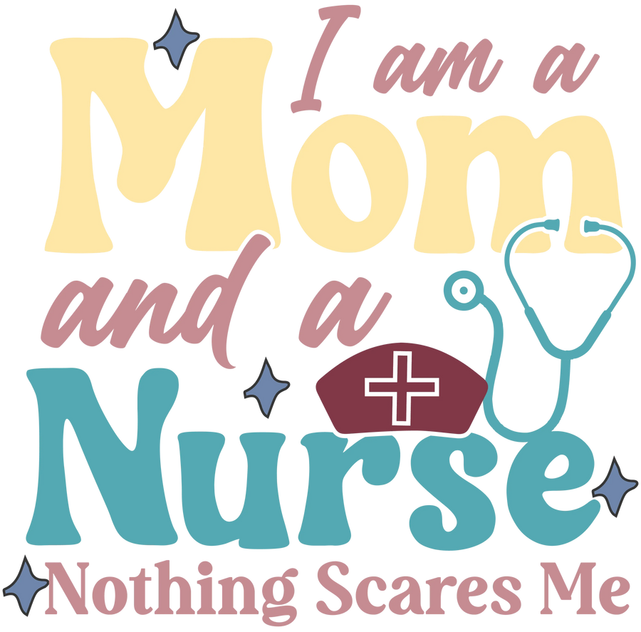 Krankenschwester Mama Design – DTF Ready To Press