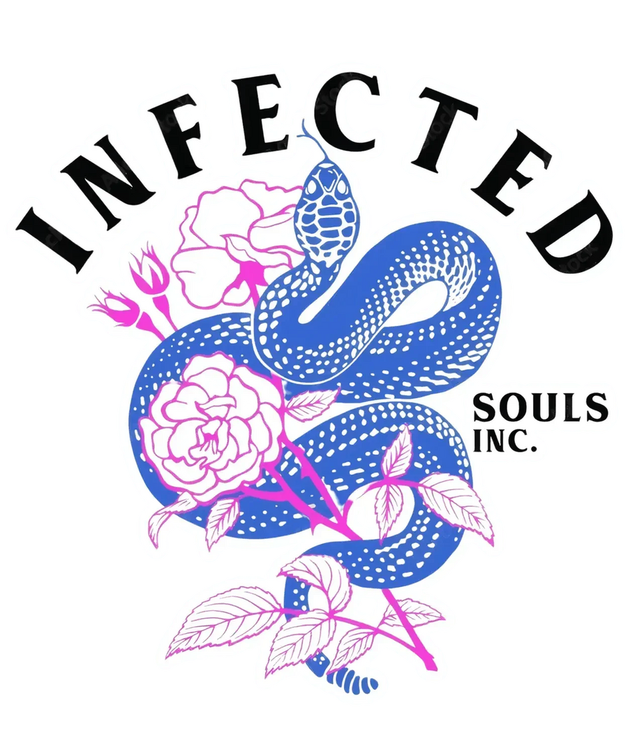 Infected Snake Floral - DTF Ready to Press