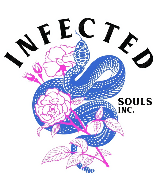 Infected Snake Floral - DTF Ready to Press (original)