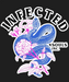 Infected Snake Floral - DTF Ready to Press (black_bg)