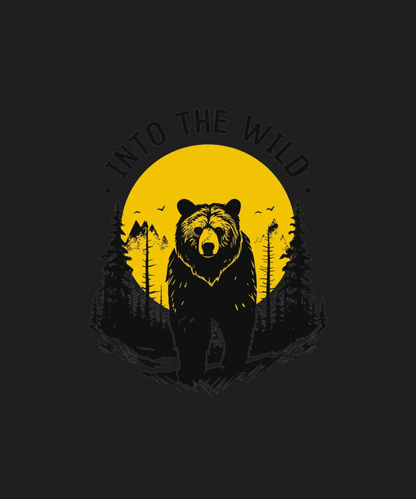 Into the Wild - DTF Ready to Press (black_bg)