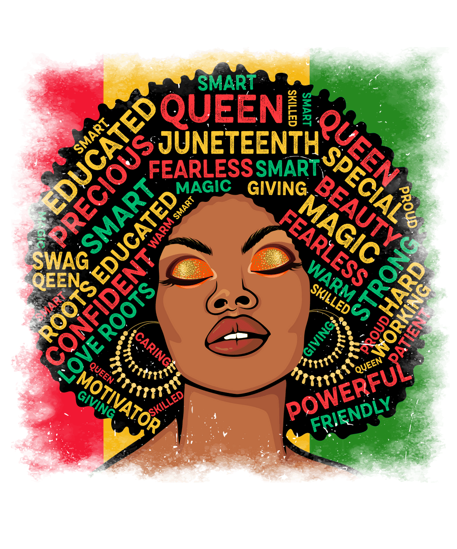 Juneteenth Queen Design - DTF Ready To Press
