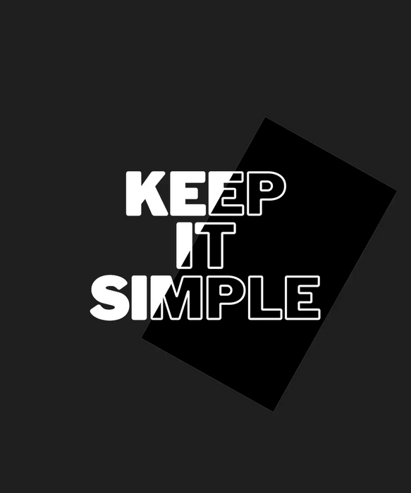 Keep It Simple - DTF Ready to Press (black_bg)