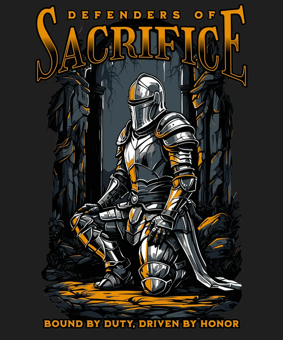 Knight Sacrifice - DTF Ready to Press (black_bg)