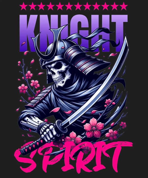 Knight Spirit - DTF Ready to Press (black_bg)