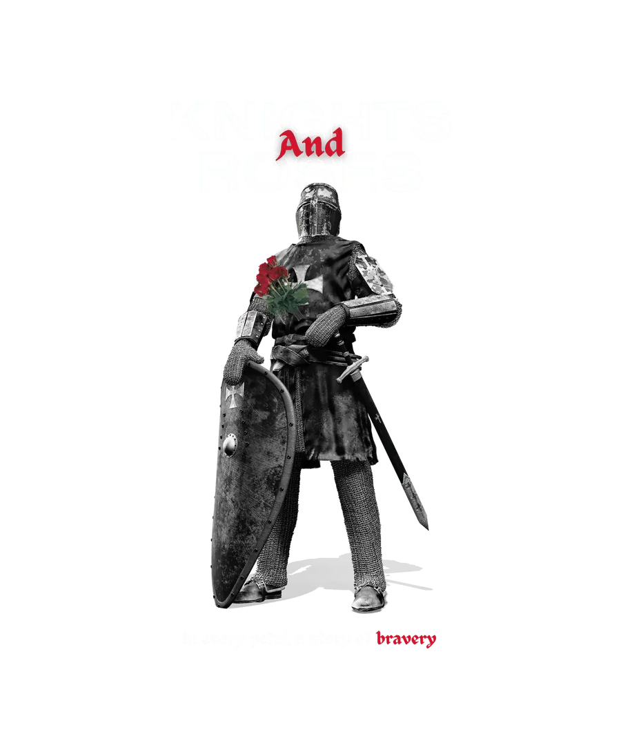 Knights and Roses - DTF Ready to Press