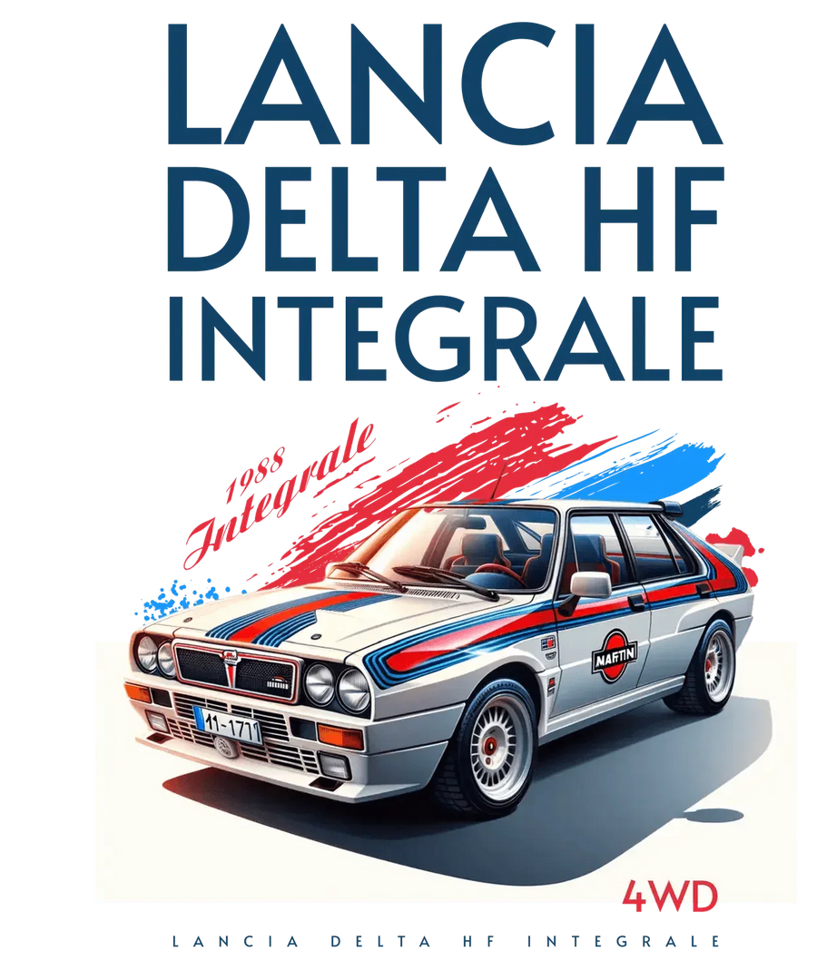 Lancia Delta HF Integrale 1988 - DTF Ready to Press