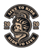 Live to Ride Skull - DTF Ready to Press (original)