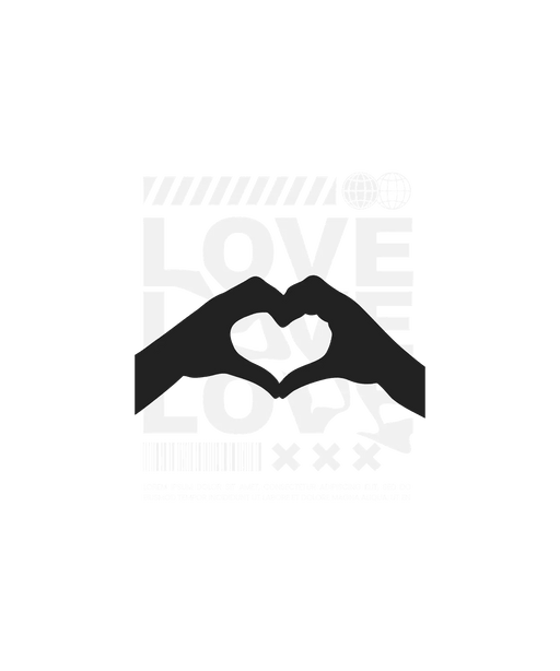 Love Clasp Hands - DTF Ready to Press (original)