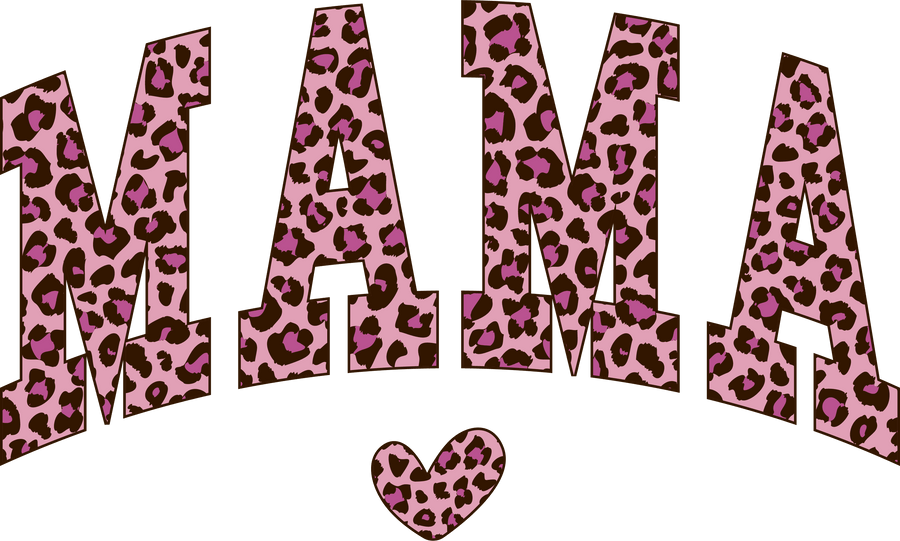Diseño para el Día de la Madre de Mama Leopard - DTF Listo para Imprimir