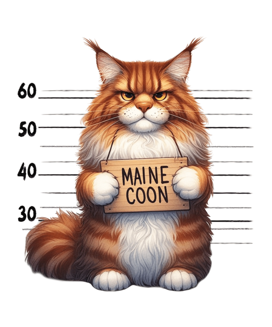 Maine Coon Design - DTF Ready To Press