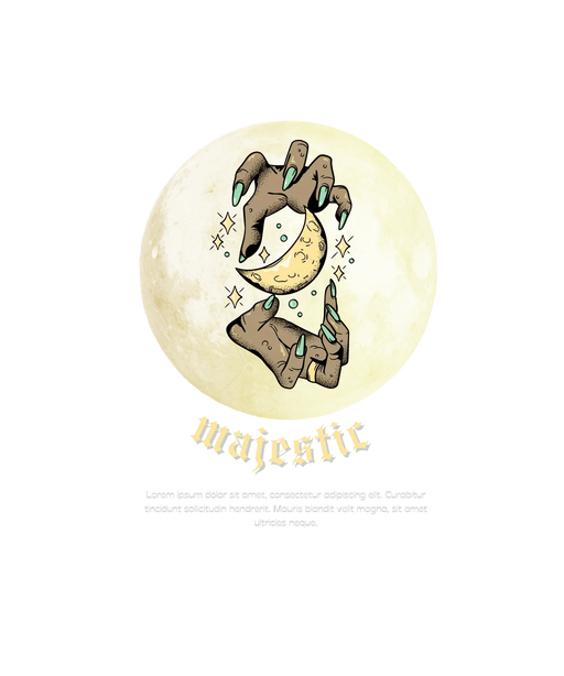 Majestic Moon - DTF Ready to Press (original)