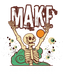 Make New History Skeleton - DTF Ready to Press (original)