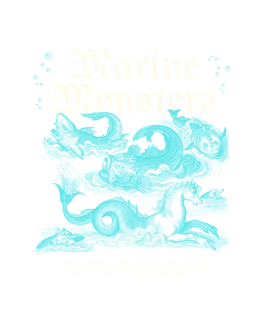 Meeresmonster-Mythos – DTF Ready to Press