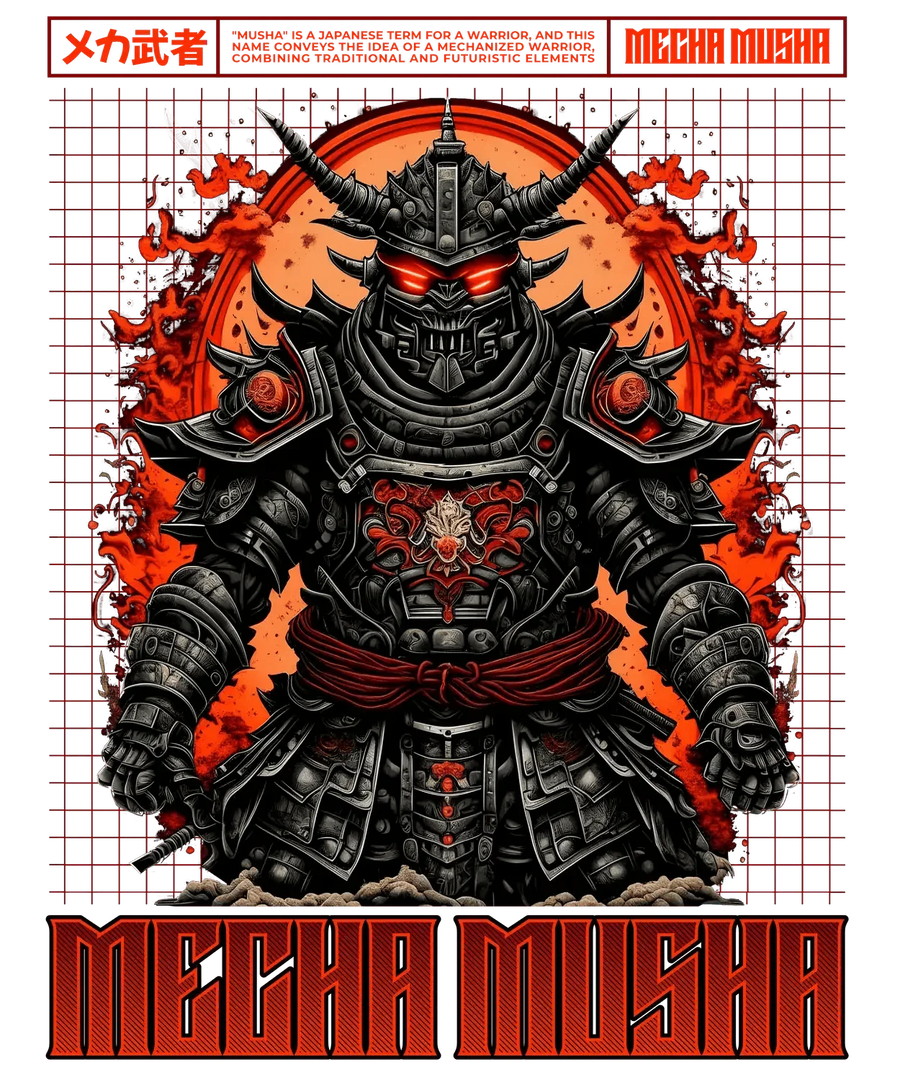 Mecha Musha - DTF Ready to Press