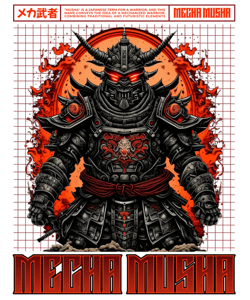 Mecha Musha - DTF Ready to Press (original)