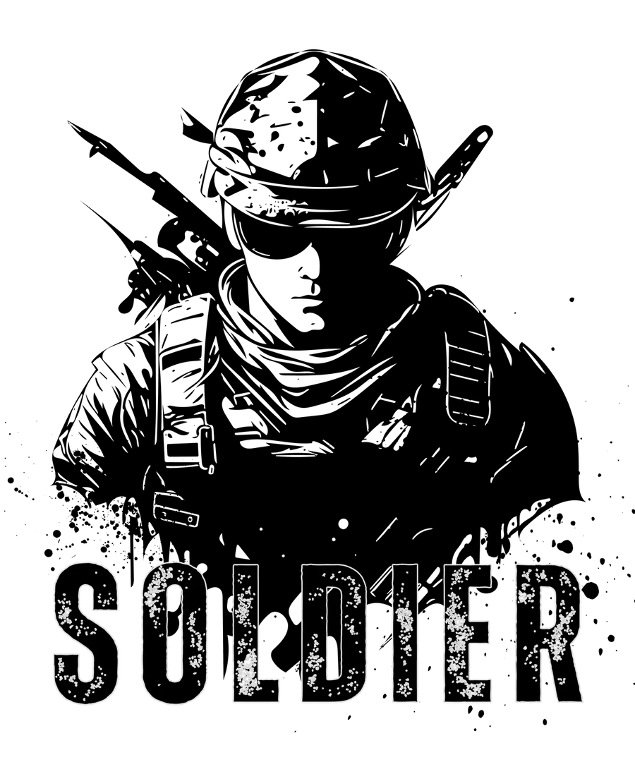 Military Soldier - DTF Ready to Press