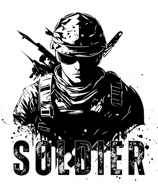 Military Soldier - DTF Ready to Press (original)