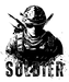 Military Soldier - DTF Ready to Press (original)